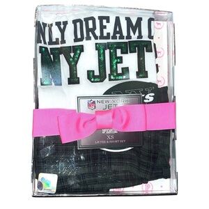ULTRA RARE Victoria’s Secret Deadstock NFL NY Jets bling y2k pajama set